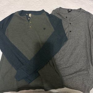 Bundle 2 Henleys -Size Small
